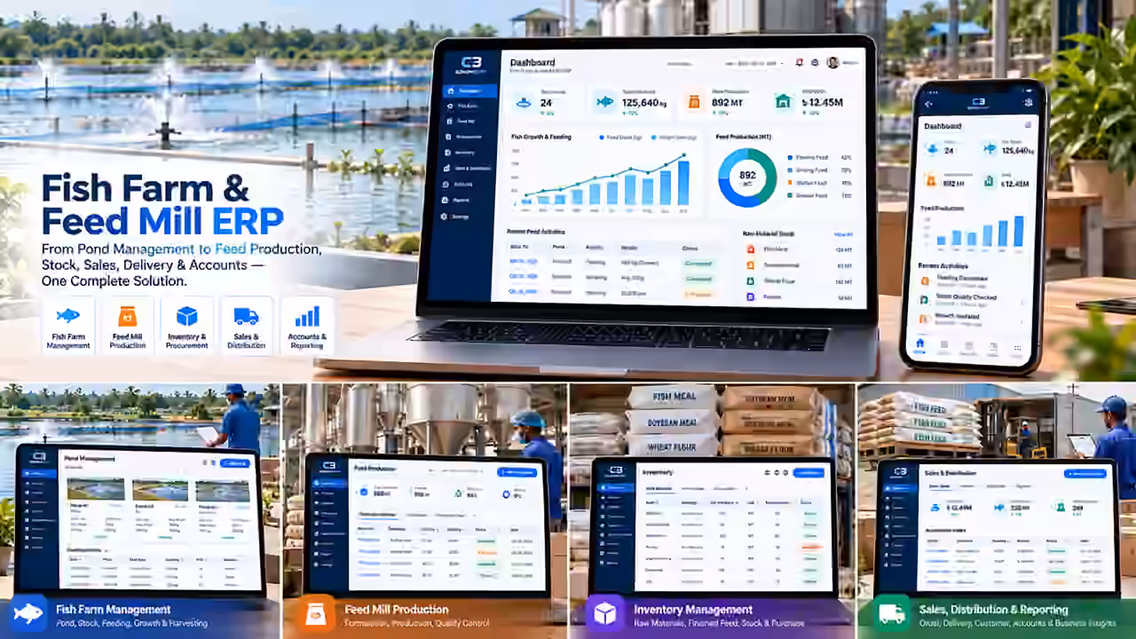 Fish Farm & Feed Mill ERP Management System case study thumbnail