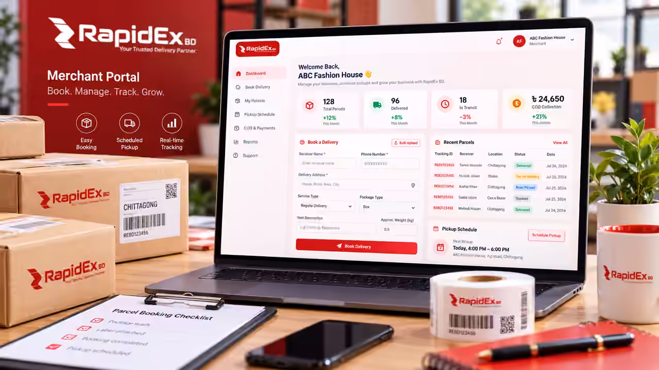 Courier Parcel Delivery System for Booking, Tracking & Collection — Courier hub overview